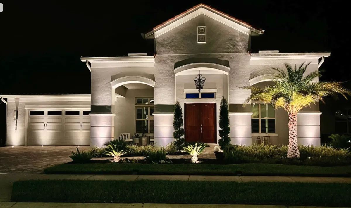 Luxury landscape lighting in Orlando